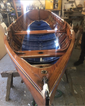 Otto Andrew’s Thames Dinghy 1920’s under restoration