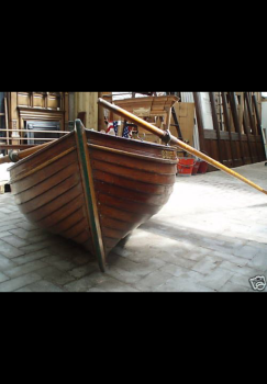 Bruff a double ended Thames built dinghy by AE Saunders of Streatley. This was actually built by harry Saunders for Aurther Saunders back in 1901. Alas I lost my old phone with restored pics of her…. 10’4” long by memory and built from Honduras mahogany on rock elm timbers.