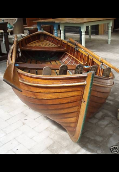 Bruff a double ended Thames built dinghy by AE Saunders of Streatley. This was actually built by harry Saunders for Aurther Saunders back in 1901. Alas I lost my old phone with restored pics of her…. 10’4” long by memory and built from Honduras mahogany on rock elm timbers.