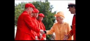 Being presented to The Queen Elisabeth 2nd at Swan upping in 2008
